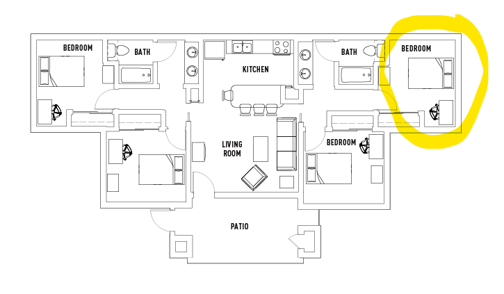 1BR Single Room at Vista Del Campo - Summer Sublease (ACC Apartment!)